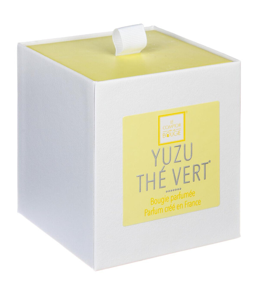 ATMOSPHERA - Bougie Parfumée Yuzu et thé vert Pot en verre 190 G - large