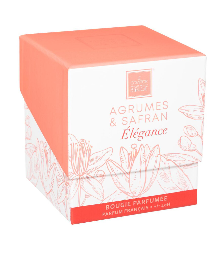 ATMOSPHERA - Bougie Parfumée Agrumes et Safran Pot en verre 210 G - large