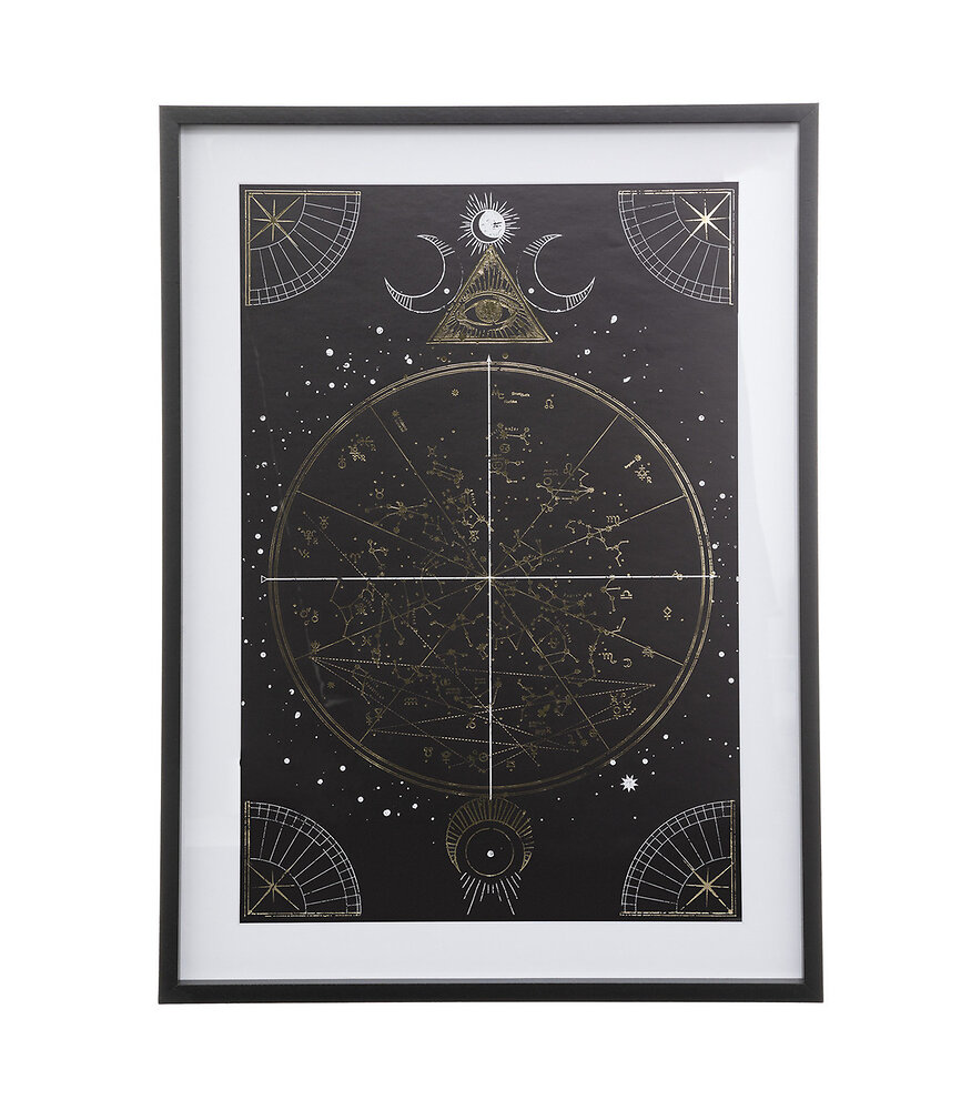 ATMOSPHERA - Affiche Astro encadrée & sous-verre 52 x 72 cm - large