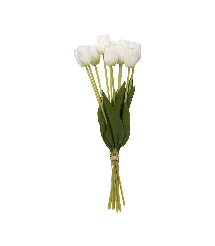 Bouquet de Tulipes Blanches artificielles D. 16 x H. 48 cm | Bricomarché