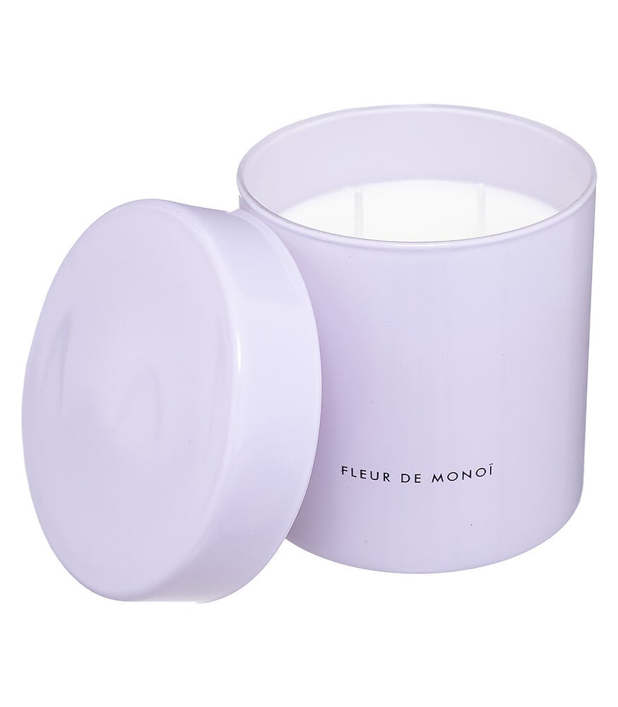 ATMOSPHERA - Bougie Parfumée Pot en verre coloré avec couvercle 450 G - large