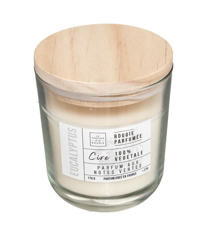 ATMOSPHERA - Bougie Parfumée Pot en Verre Cire Végétale 170 G - large