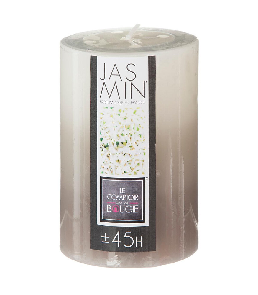 ATMOSPHERA - Bougie tricolore parfumée Jasmin H 10 cm - large