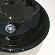 ONDEE - Vasque ronde à poser VITORIA - Noire - 42cm - Verre - Sans trop plein - vignette