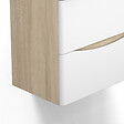 AICA SANITAIRE - Aica Sanitaire Ensemble meuble bois clair et vasque 60cm meuble salle de bain meuble sur pieds 2 tiroirs - vignette