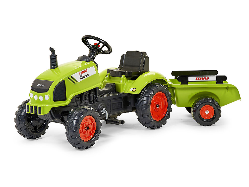 FALK - Tracteur enfant Claas Arion 410 avec remorque 2 à 5 ans - Falk - large