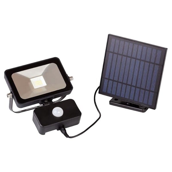 Projecteur Solaire LED 8W Dimmable avec Détecteur (Panneau Solaire +  Télécommande Inclus) - Blanc Froid 6000K - 8000K - SILAMP