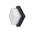 SILAMP - Applique Murale Noire Carrée LED 12W IP65 - Blanc Neutre 4000K - 5500K - SILAMP - vignette