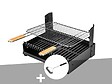 SOMAGIC - Barbecue charbon - Grilloir à poser Somagic + Brosse En T - vignette