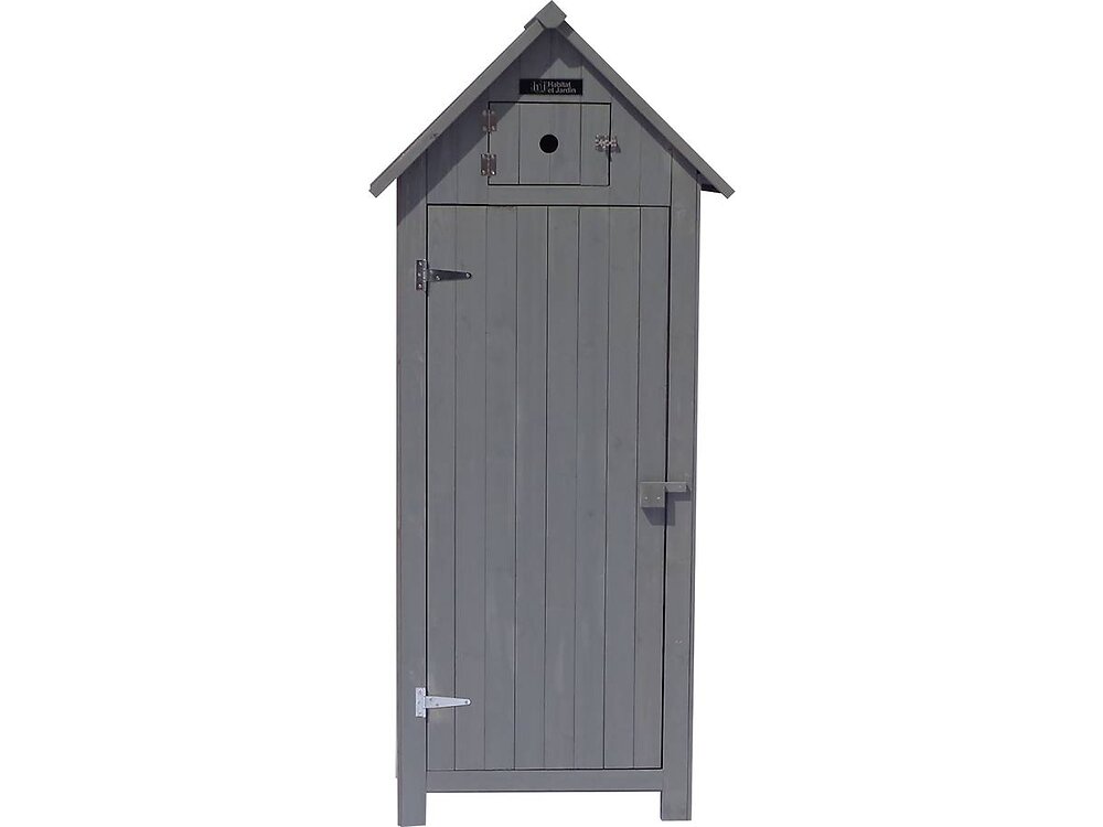 Armoire de jardin Cabanon 77 x 54.5 x 179 cm Anthracite Bricorama