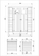 TIMBELA - TIMBELA M309 - Abri de jardin en bois - H200 x l204 x L204 cm / 3,53 m2 - vignette
