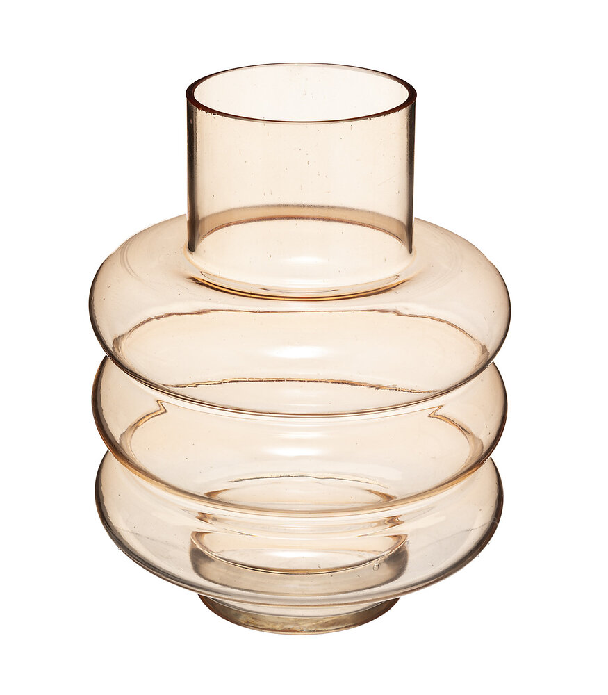 ATMOSPHERA - Vase en Verre design Fresh vibes D 18 x H 23 cm - large