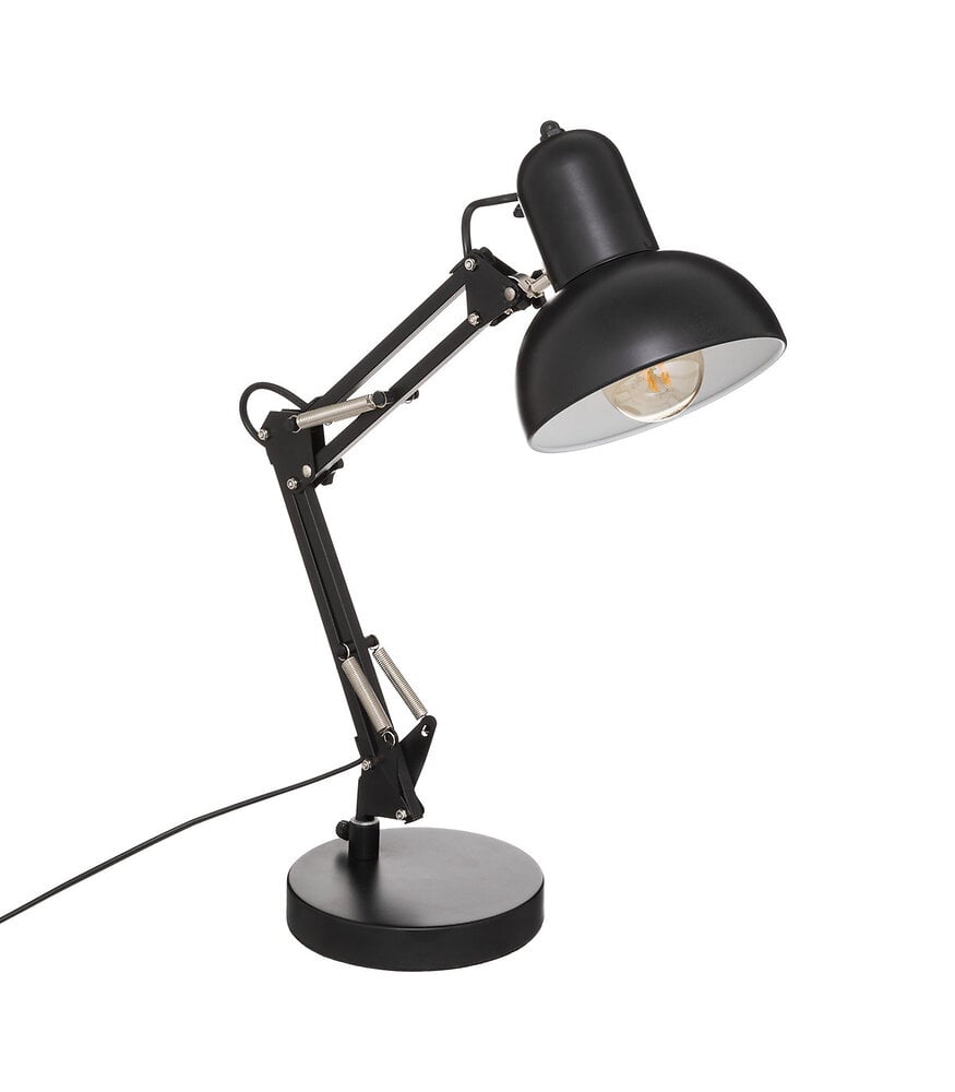 lampe architecte en métal noir h 55.8 cm lampe style industriel