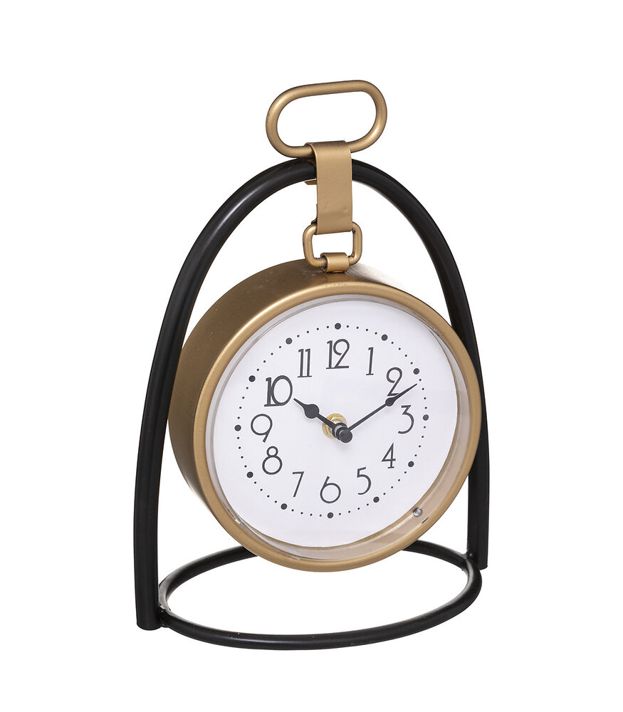 ATMOSPHERA - Horloge à poser en métal 21 x 27 cm - large