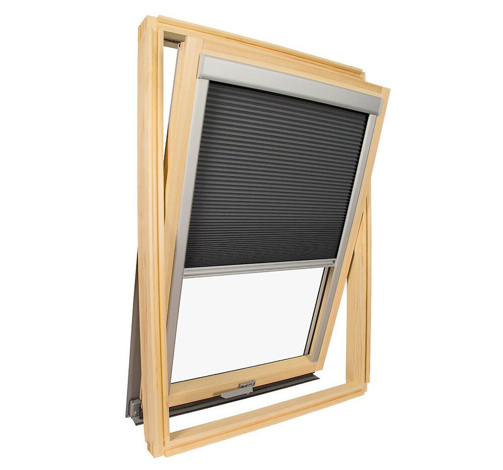 AVOSDIM - Store isolant pour fenêtre de toit Velux ® Gris anthracite - Code dimension 2 ou 308 ou M08 - large