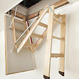 Matisere - Escalier escamotable bois - Hauteur sous plafond 2.80m -Trémie 70 x 120cm - LWL70120-2 - vignette