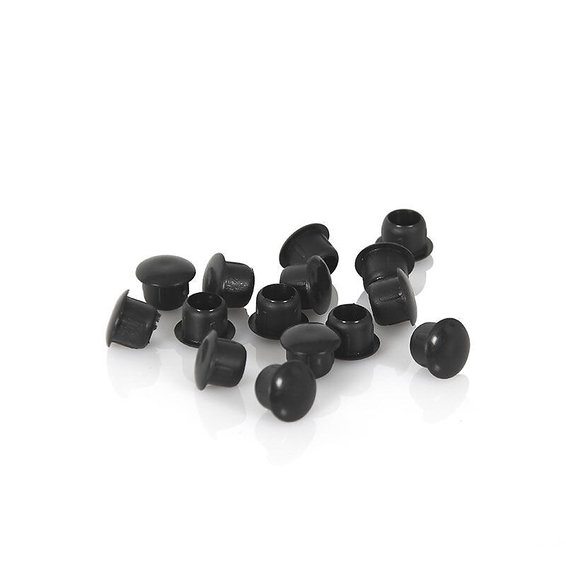 30 cache-vis en plastique noir 4.5mm