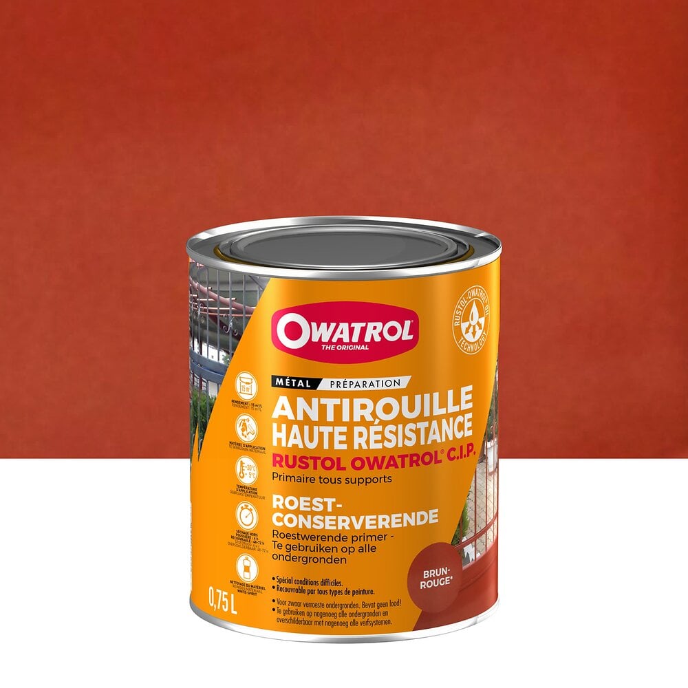 Owatrol Owatrol-Rustol Auto antirouille multifonction Additif pour peinture  (125 ml avec pinceau)