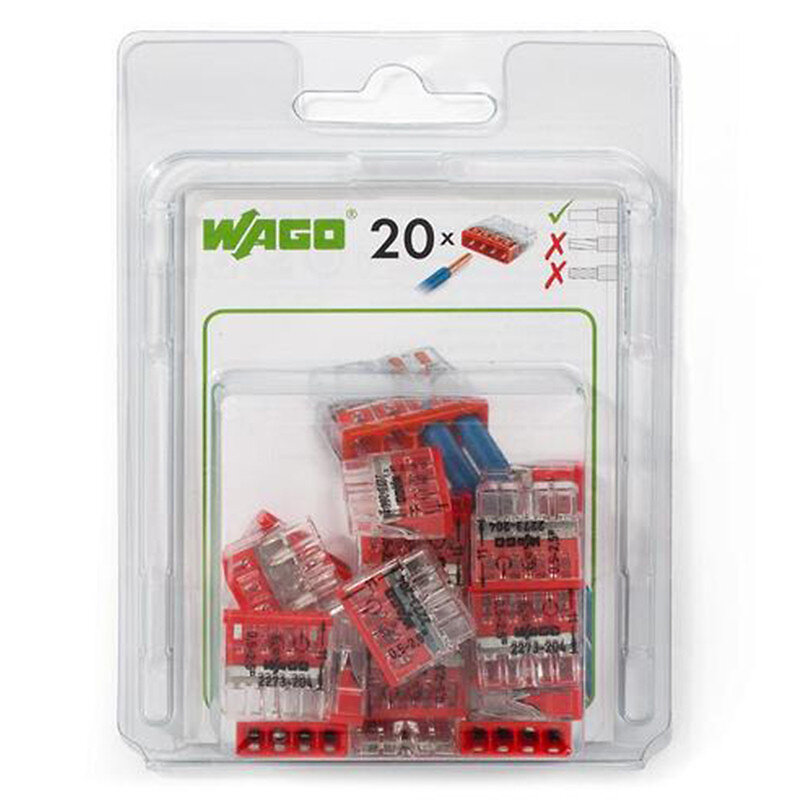WAGO - Lot panaché bornes de dérivation rigide section 0,5-2,5mm² 100  pièces - 5109-6671 - Avis et Prix