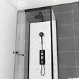 AURLANE - Cabine de douche carrée 70x70x230 - Motifs carreaux de métro - UNDERGROUND 70 - vignette