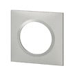 LEGRAND - Plaque carrée dooxie 1 poste finition effet aluminium - vignette