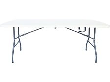 HABITAT ET JARDIN Table de jardin pliante "Foldy" - 180 x 74 x 74 cm - Blanc