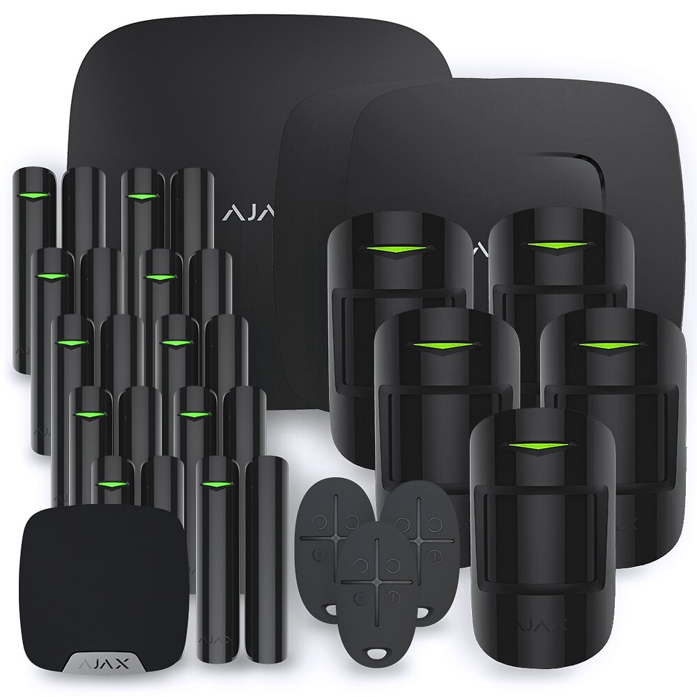 AJAX - Alarme maison Ajax StarterKit Plus noir - Kit 8 - large
