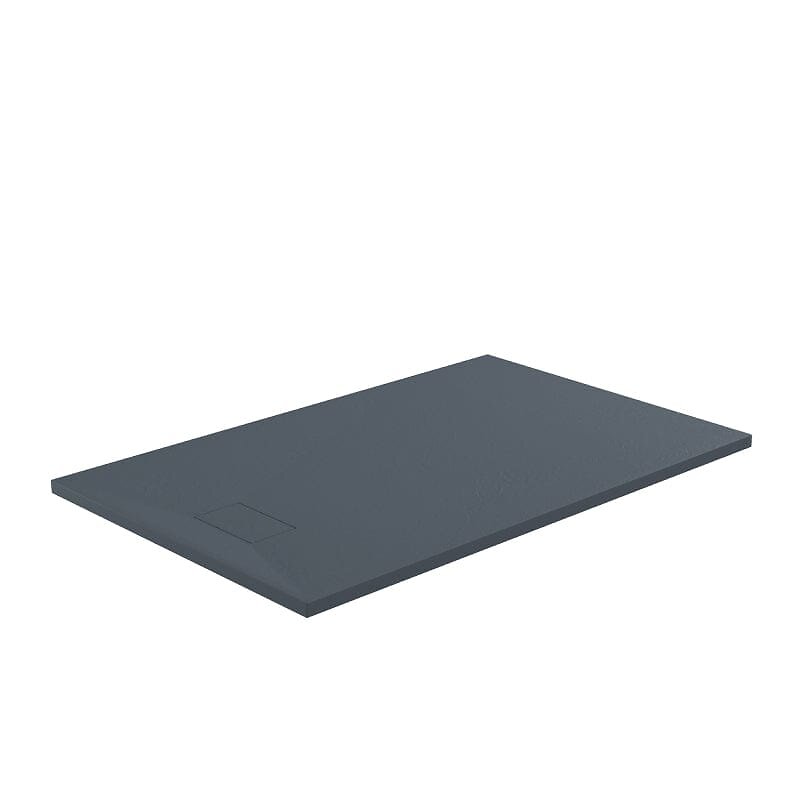 STANO - Receveur de douche 90 x 180 cm extra plat PIATTO en SoliCast® surface ardoisée gris basalte - large