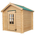 TIMBELA - Timbela M570Z-1 Maison en bois pour enfants - Toit vert - 111x113xH121cm / 0.9 m2 - SANS PLANCHER - vignette