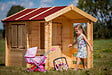 TIMBELA - Timbela M501 Maison en bois pour enfants - 182x146xH145cm / 1.1m2 - vignette