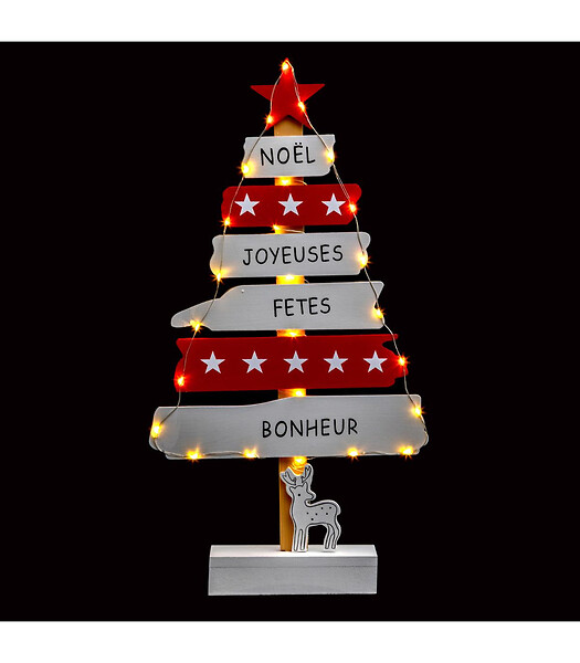 Décoration de Noël Voiture LED H 24 Bois - FEERIC CHRISTMAS
