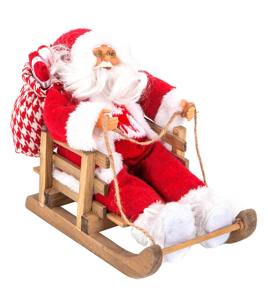 Père Noël Traditionnel - Velours - 120 cm