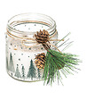 FEERIC LIGHTS & CHRISTMAS - Bougie Parfumée Pot en verre imprimé avec déco 315 G - vignette