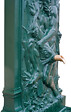 DOMMARTIN - Fontaine neptune Dommartin vert 6009 avec bec verseur bronze  H.160 - vignette