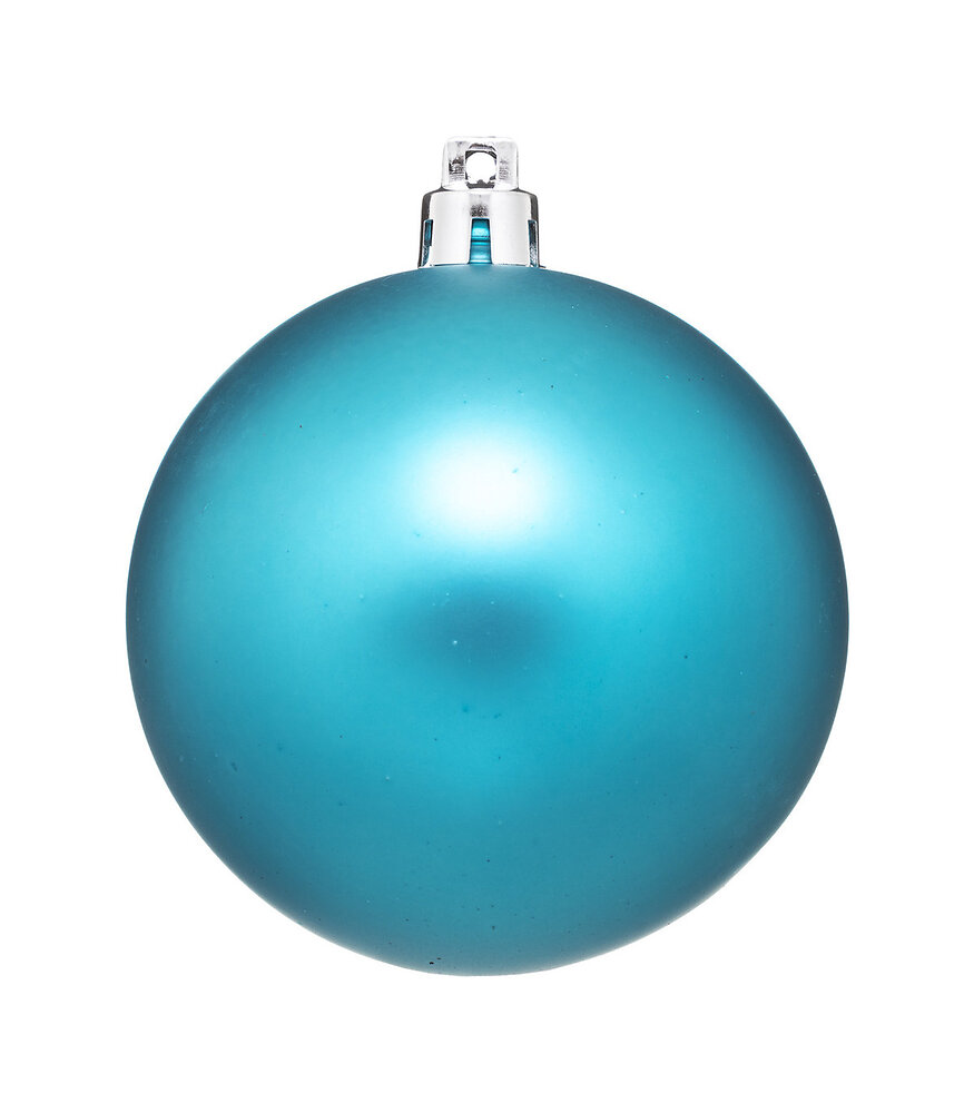 FEERIC LIGHTS & CHRISTMAS - Déco de sapin Lot de 4 Boules de Noël D 8 cm - Turquoise - large