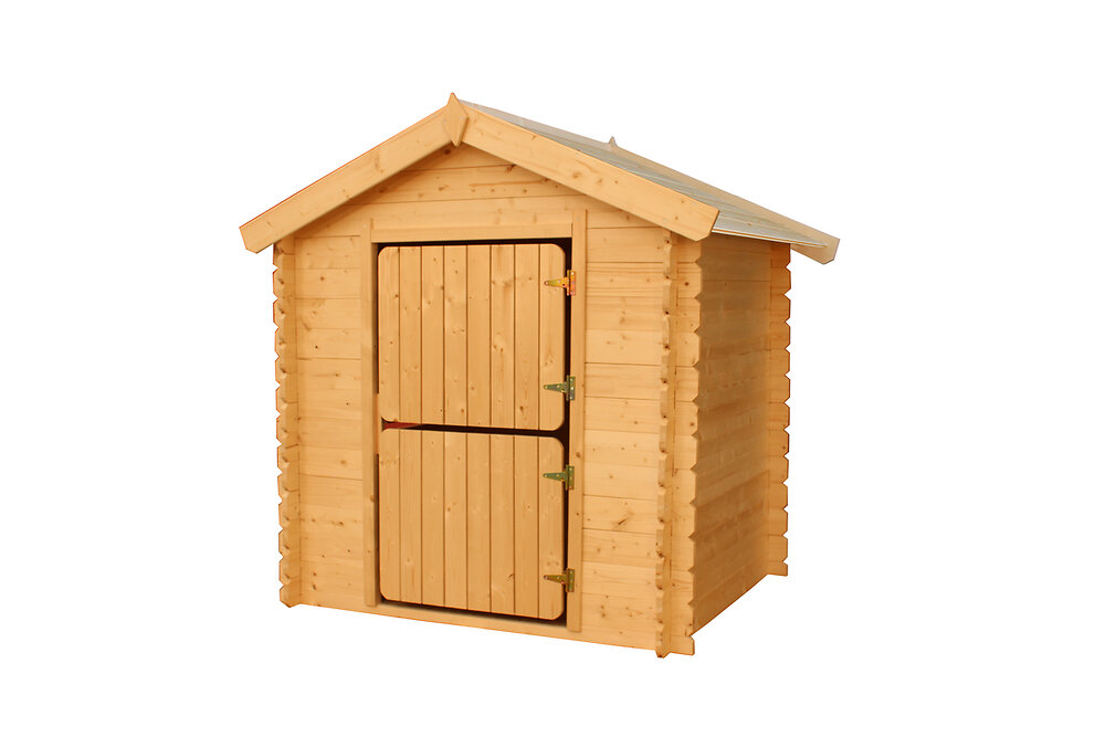 TIMBELA - Timbela M516-1 Maison en bois pour enfants SANS PLANCHER - 112x146xH143 cm / 1.1m2 - large