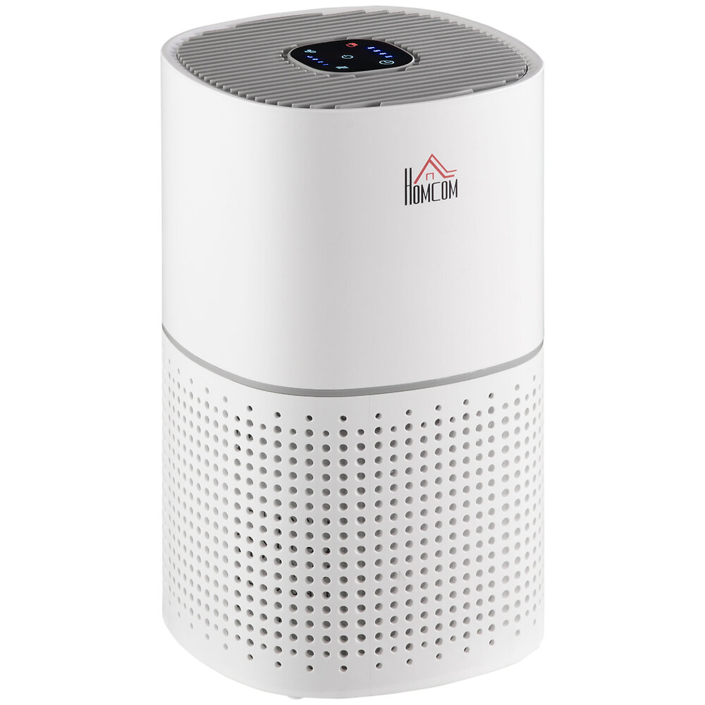 Purificateur d'air avec 2 filtres HEPA, PM2, ioniseur, écran tactile LED, 3  vitesses et mode AUTO pour 90m2.