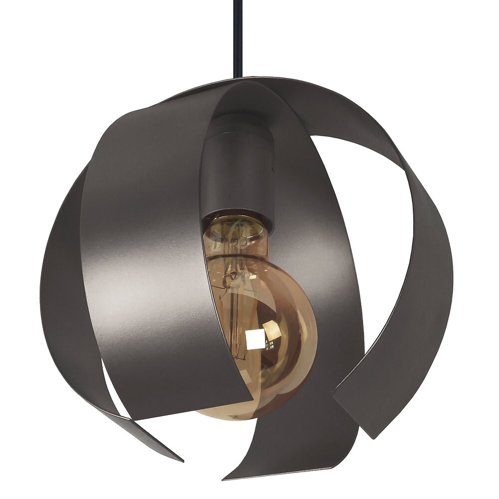 TOSEL - MALVILLE - Suspension abstract métal anthracite - large