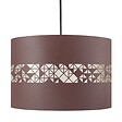 TOSEL - IKAT CARRES - Suspension cylindrique métal marron - vignette