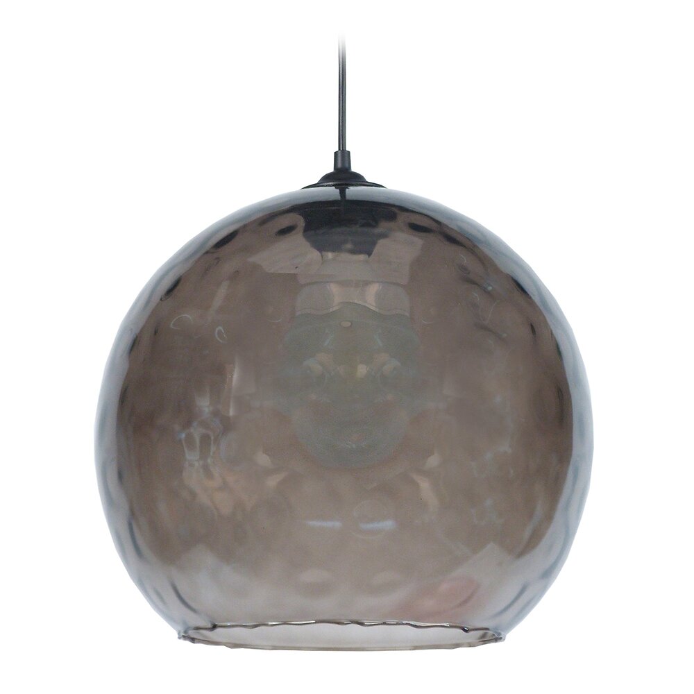 TOSEL - GLOBE OPTIQUE - Suspension globe verre fumé - large
