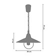 TOSEL - M&B ETOILES - Suspension dôme métal aluminium - vignette
