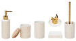 CENTRALE BRICO - Distributeur de savon céramique Boheme doré, blanc et doré - vignette