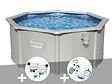 BESTWAY - Kit piscine acier ronde Bestway Hydrium 3,00 x 1,20 cm + Kit de traitement au chlore + Kit d'entretien Deluxe - vignette