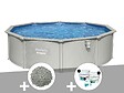 BESTWAY - Kit piscine acier ronde Bestway Hydrium 4,60 x 1,20 cm + 10 kg de zéolite + Kit de traitement au chlore - vignette
