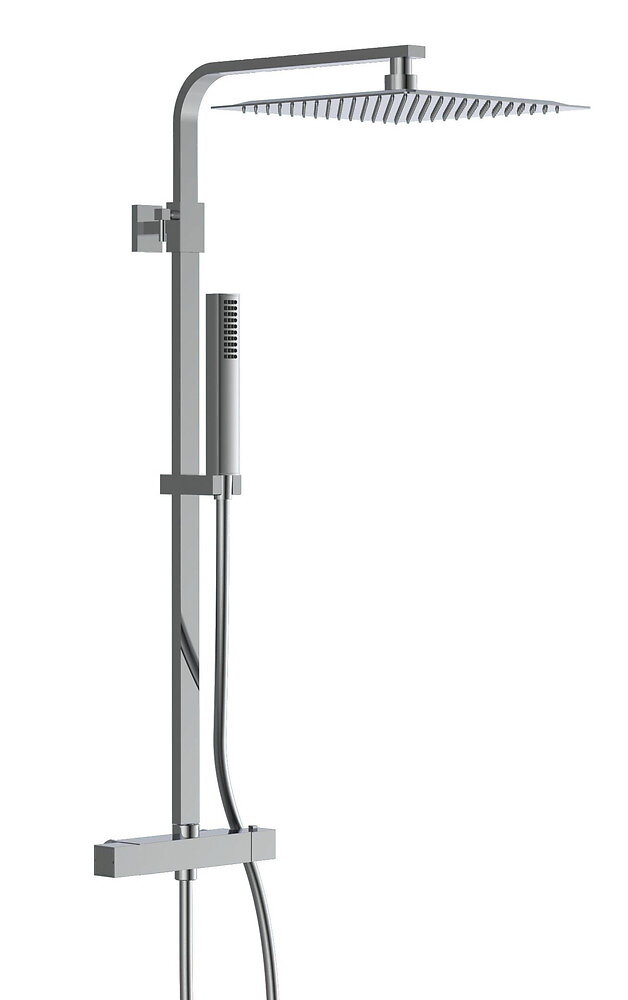 CENTRALE BRICO - Système de douche SUMBA avec mitigeur thermostatique - chromé - large