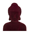 ATMOSPHERA - Objet décoratif Bouddha Assis en résine floquée H 22 cm - vignette
