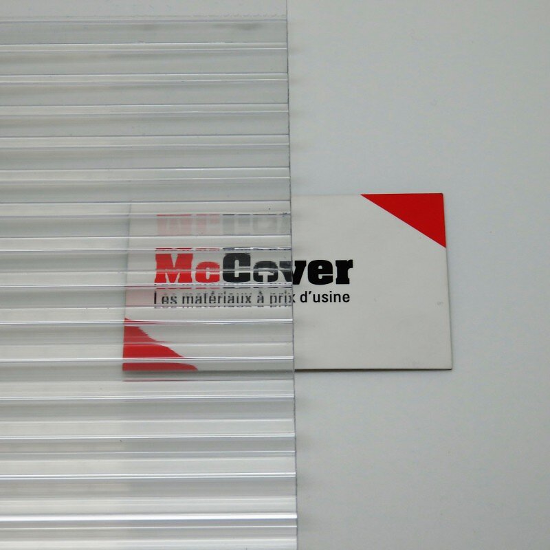 McCover - Plaque polycarbonate alvéolaire 10mm Translucide, l : 98 cm, L : 50 cm - large