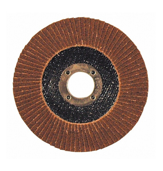 10 disques à lamelles Ø 125mm brun pour métal acier bois grain 80