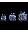 FEERIC LIGHTS & CHRISTMAS - Déco lumineuse Lot de 3 Paquets cadeaux 70 LED Blanc froid 3 tailles différentes - vignette