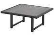 CHALET & JARDIN - Canapé d'angle extérieur + table basse Dion Corner en aluminum - Noir - vignette